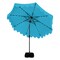 10 Foot Patio Umbrella with Built-In Solar LEDs and Stable Base